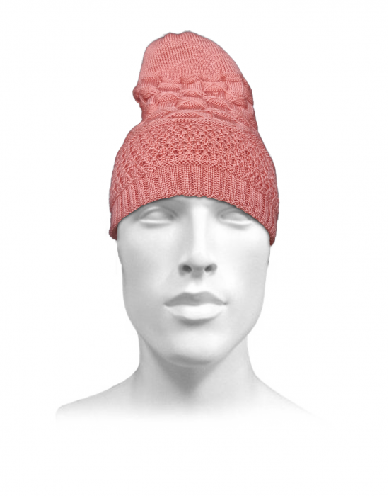 Unisex acrylic  self Designer Cap peach